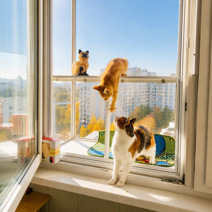 Антикошка на окне